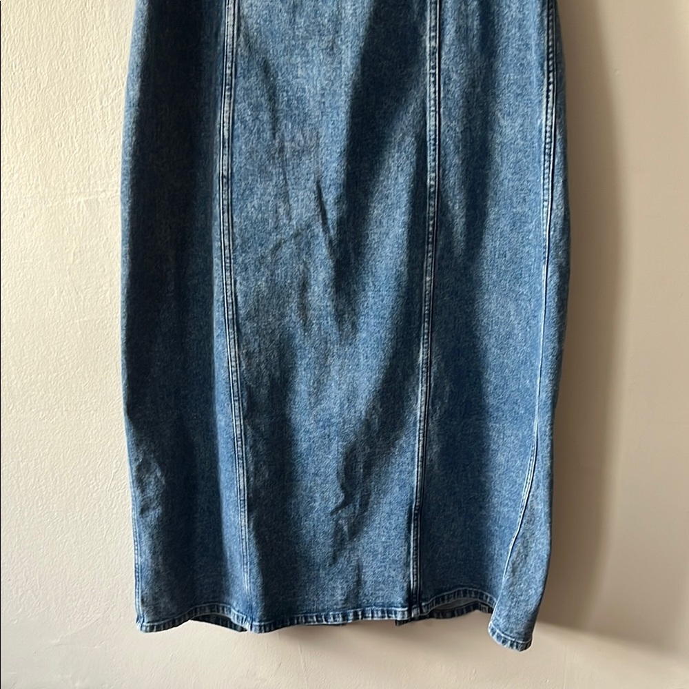 Abercrombie & Fitch Blue Denim Midi Dress - Picture 3 of 8